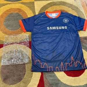Brand New New York Mets Samsung Soccer Jersey Promotional Shirt Men’s Size Large